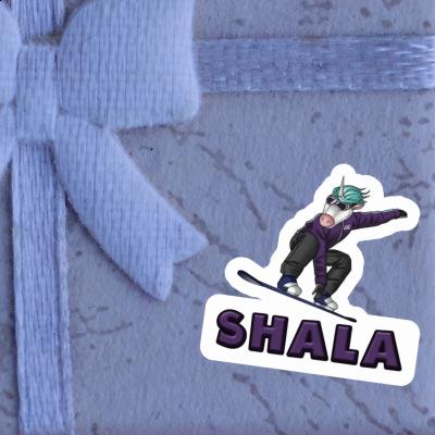 Shala Autocollant Snowboardeuse Notebook Image