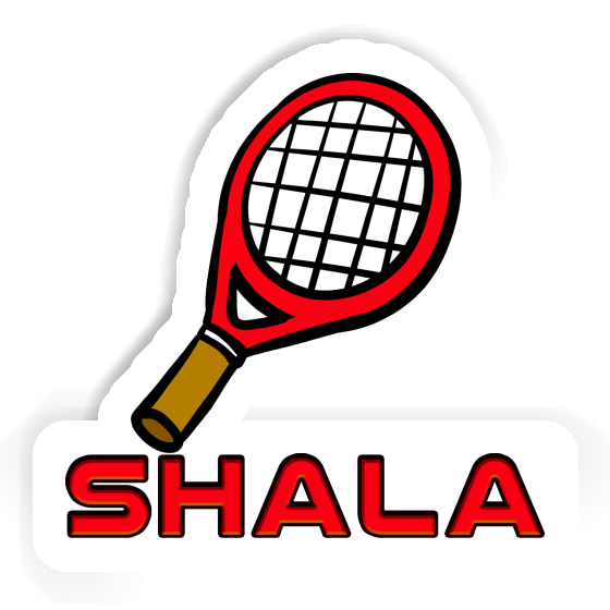 Tennis Racket Sticker Shala Laptop Image