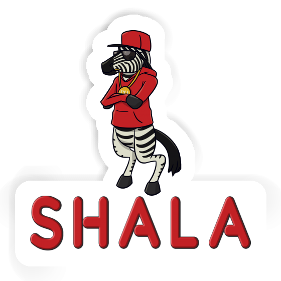 Shala Sticker Zebra Notebook Image