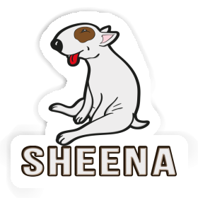 Sheena Sticker Bull Terrier Image