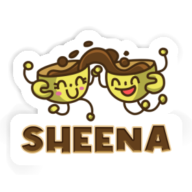 Coffee Sticker Sheena Image