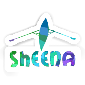 Sheena Autocollant Bateau à rames Image