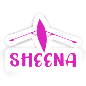 Sheena Autocollant Bateau à rames Image