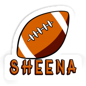 Autocollant Ballon de rugby Sheena Image