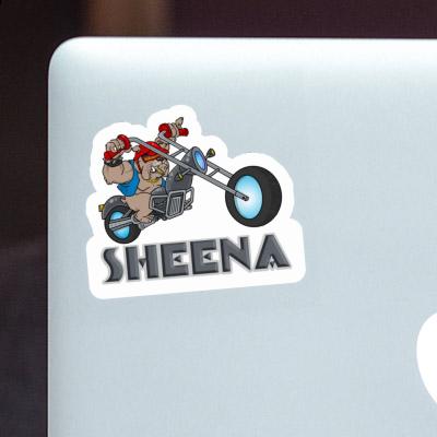 Sticker Sheena Motorbike Rider Notebook Image