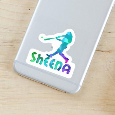 Sheena Autocollant Joueur de baseball Notebook Image