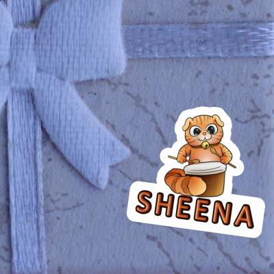 Autocollant Chat Sheena Notebook Autocollant Chat Sheena Gift package Image