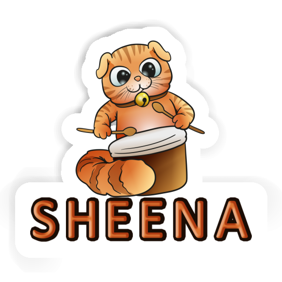 Autocollant Chat Sheena Notebook Autocollant Chat Sheena Notebook Image