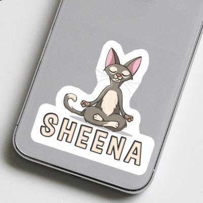 Chat de yoga Autocollant Sheena Notebook Chat de yoga Autocollant Sheena Gift package Image