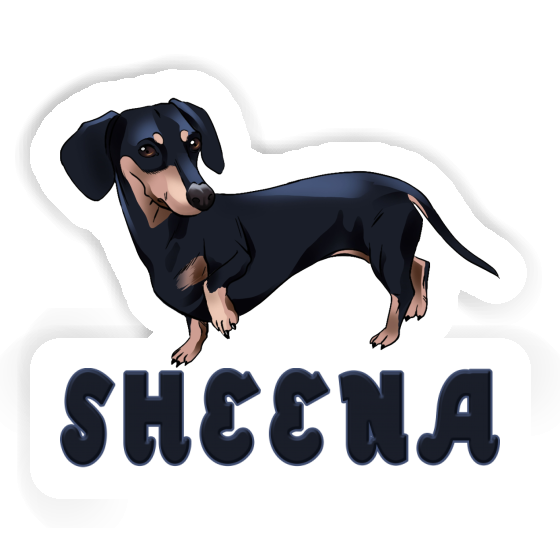 Teckel Autocollant Sheena Image
