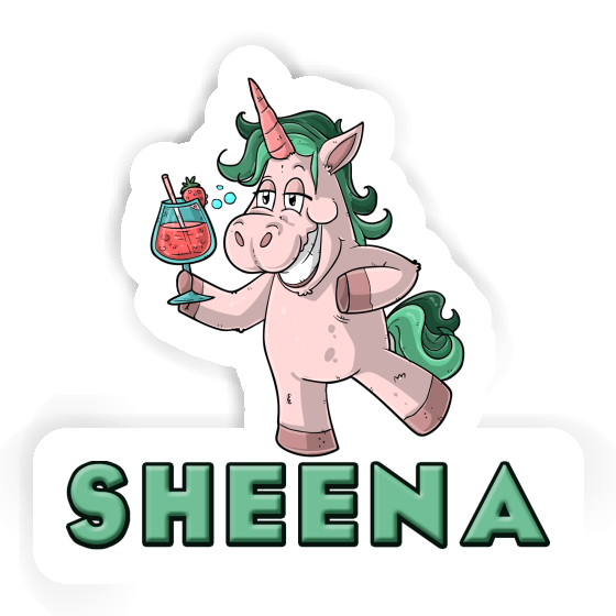 Autocollant Sheena Licorne festive Gift package Image