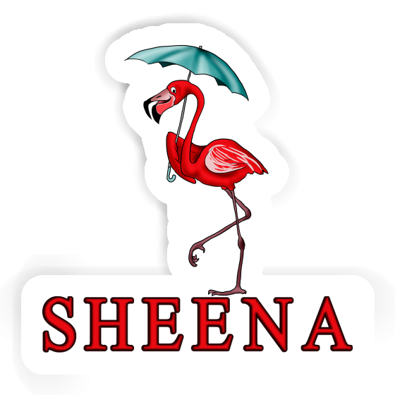 Sheena Autocollant Flamant Laptop Image