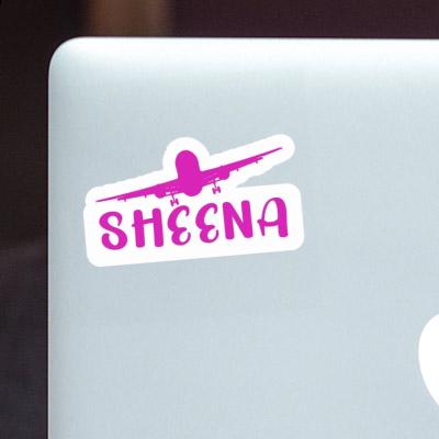 Airplane Sticker Sheena Notebook Image