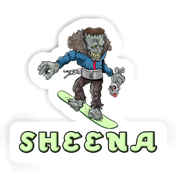 Autocollant Sheena Snowboardeur Gift package Image