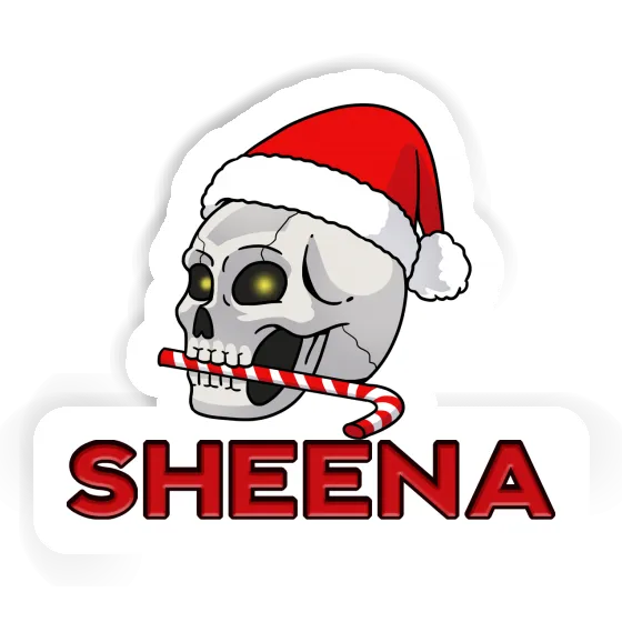 Sticker Sheena Weihnachtstotenkopf Notebook Sticker Sheena Weihnachtstotenkopf Gift package Image