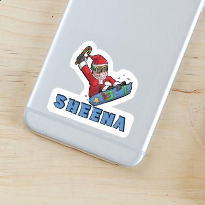 Weihnachts-Snowboarder Sticker Sheena Gift package Image