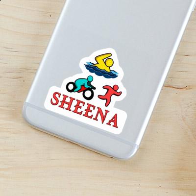 Autocollant Sheena Triathlète Notebook Image