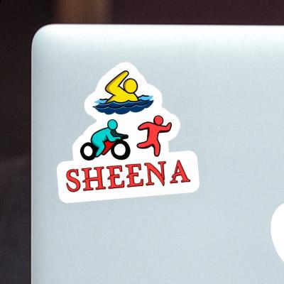 Autocollant Sheena Triathlète Laptop Image