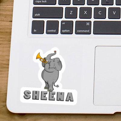 Sticker Sheena Trumpet Elephant Gift package Image