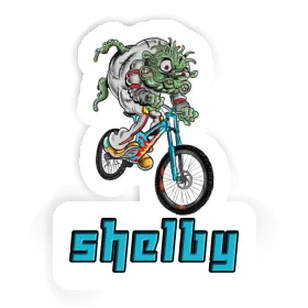 Aufkleber Shelby Downhill-Biker Image