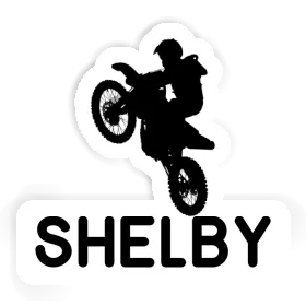 Shelby Sticker Motocross-Fahrer Image
