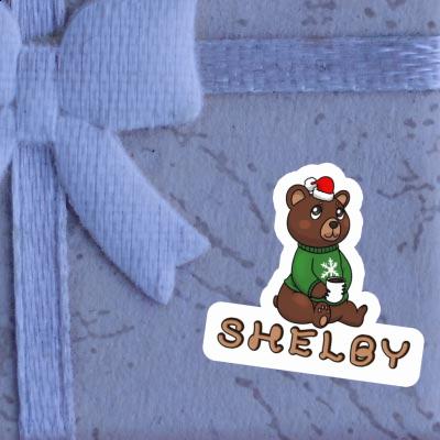 Sticker Shelby Christmas Bear Notebook Sticker Shelby Christmas Bear Gift package Image