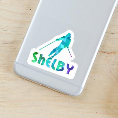 Shelby Autocollant Skieuse Notebook Shelby Autocollant Skieuse Gift package Image