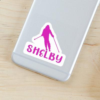 Shelby Autocollant Skieuse Laptop Shelby Autocollant Skieuse Laptop Image