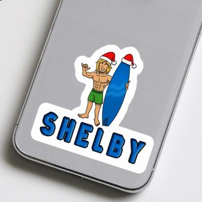 Shelby Autocollant Surfeur de Noël Shelby Autocollant Surfeur de Noël Image
