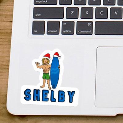 Shelby Autocollant Surfeur de Noël Laptop Shelby Autocollant Surfeur de Noël Laptop Image