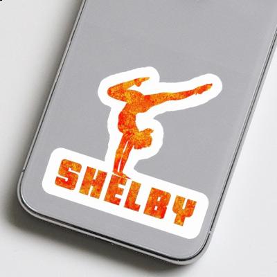 Shelby Autocollant Femme de yoga Laptop Shelby Autocollant Femme de yoga Laptop Image