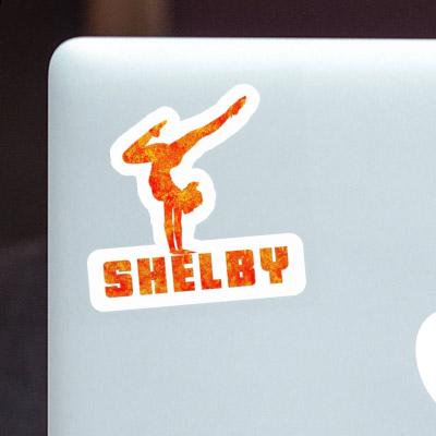 Shelby Autocollant Femme de yoga Notebook Shelby Autocollant Femme de yoga Gift package Image