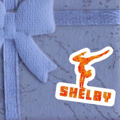 Shelby Autocollant Femme de yoga Notebook Shelby Autocollant Femme de yoga Notebook Image