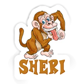Sheri Autocollant Singe Image