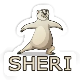 Sticker Sheri Yoga-Bär Image