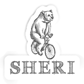 Aufkleber Velofahrer Sheri Image