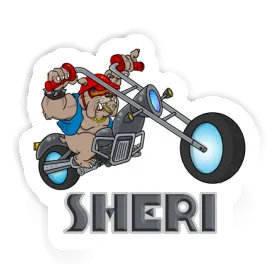 Sheri Autocollant Biker Image