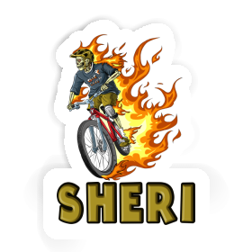 Mountainbiker Aufkleber Sheri Image