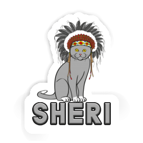 Amérindien Autocollant Sheri Image