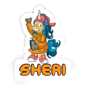Hip-Hop Einhorn Aufkleber Sheri Image