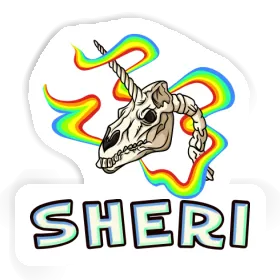 Sticker Einhorn-Totenkopf Sheri Image
