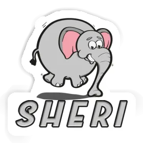 Sticker Sheri Jumping Elephant Image
