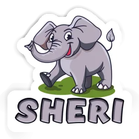 Éléphant Autocollant Sheri Image