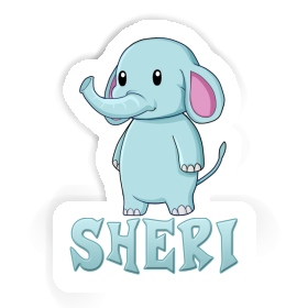 Sheri Autocollant Éléphant Image