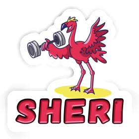 Autocollant Flamant Sheri Image