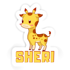 Sheri Autocollant Girafe Image