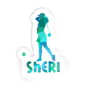 Aufkleber Golferin Sheri Image