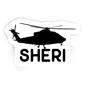 Sheri Sticker Helicopter Image