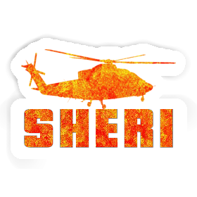 Helicopter Sticker Sheri Image