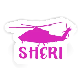 Sheri Sticker Helicopter Image